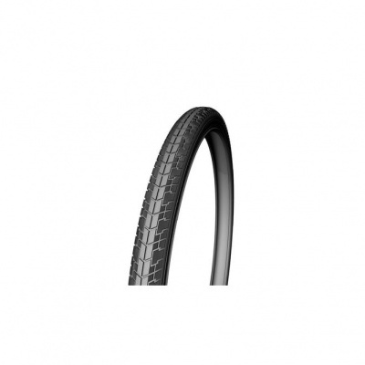 Pneu fino preto para bicicleta com padrão de piso texturizado