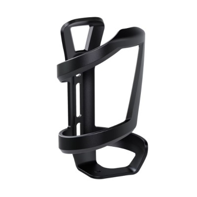 Suporte para garrafa de bicicleta preto em fundo branco