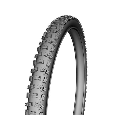 Pneu de bicicleta preto para montanha com desenho de piso agressivo