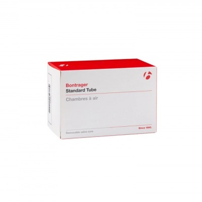 Caixa branca e vermelha de câmara de ar Bontrager Standard Tube