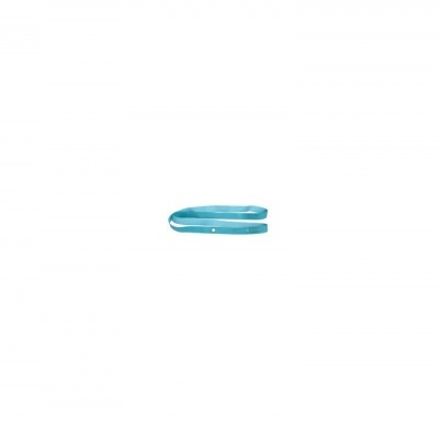 Pente azul translúcido com dentes largos