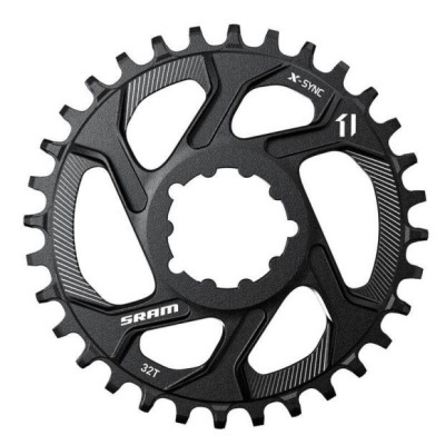 Pinhão preto para bicicleta com 32 dentes, texto SRAM, X-SYNC, 11 e 32T
