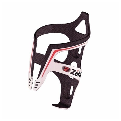 Suporte para garrafa de bicicleta preto, branco e vermelho da Zefal