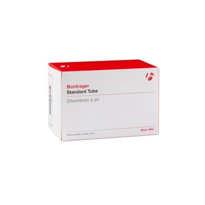 Embalagem branca e vermelha com texto Bontrager Standard Tube