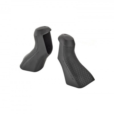 Punhos negros texturizados para guiador de bicicleta