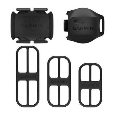 Conjunto de acessórios pretos GARMIN para dispositivos, com suportes e bandas em fundo branco