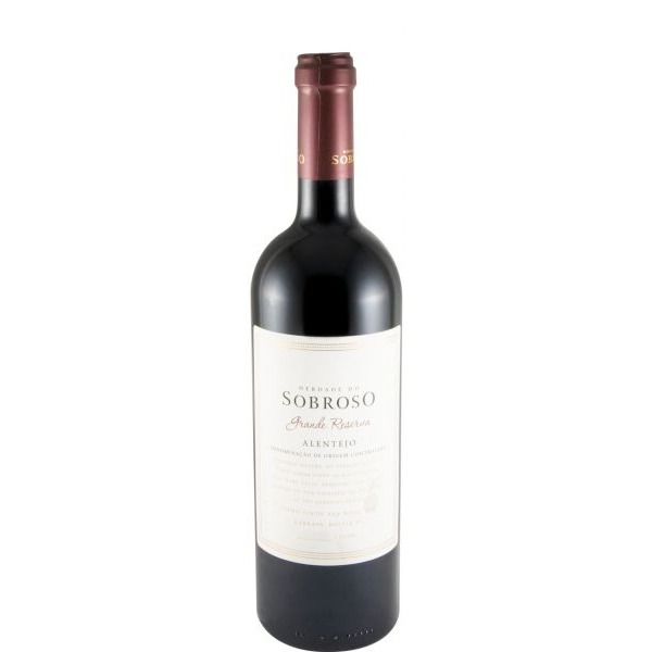 Herdade do Sobroso Grande Reserva tinto 2022 Garrafa de vinho tinto Herdade do Sobroso Grande Reserva Alentejo