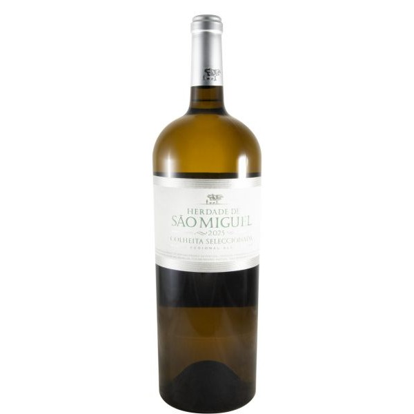 Herdade de São Miguel Colheita Seleccionada branco 1,5L 2025 Garrafa de vinho branco Herdade de São Miguel 2015 com rótulo branco