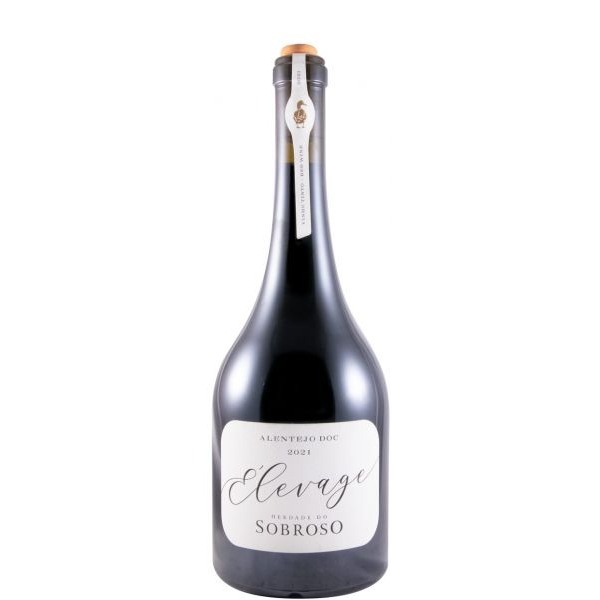 Herdade do Sobroso Élevage tinto 2021 Garrafa de vinho Alentejo DOC 2022 Élevage Adega de Sobroso