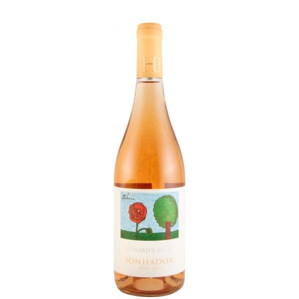 Howard's Folly Sonhador rosé 2023 Garrafa de vinho rosé com rótulo colorido e texto legível