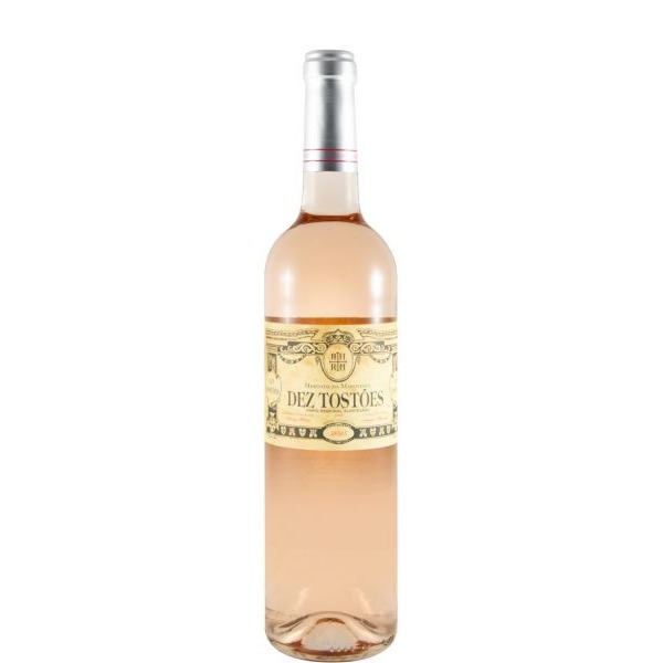 Herdade da Maroteira Dez Tostões rosé 2025 Garrafa de vinho rosé Dez Tostões com etiqueta creme e dourada