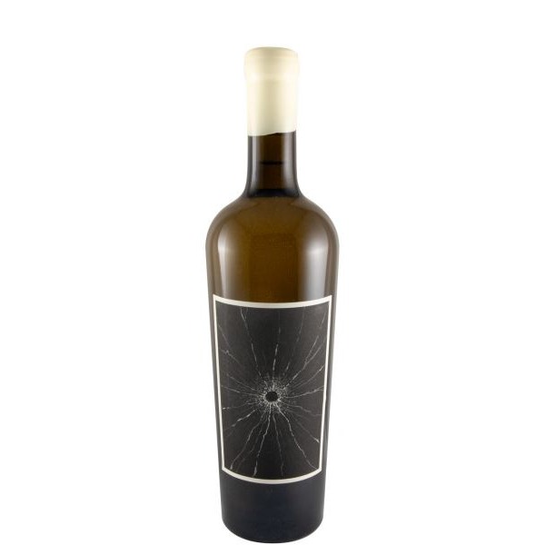 Herdade Papa Leite Tiro no Escuro branco Garrafa de vinho com rótulo que imita vidro partido