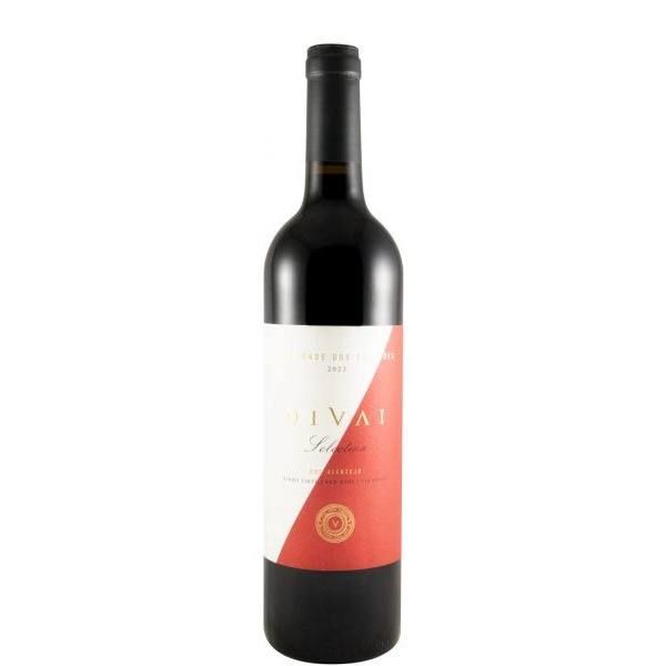 DIVAI Selection tinto 2023 Garrafa de vinho tinto com rótulo branco e vermelho com texto e selo dourado