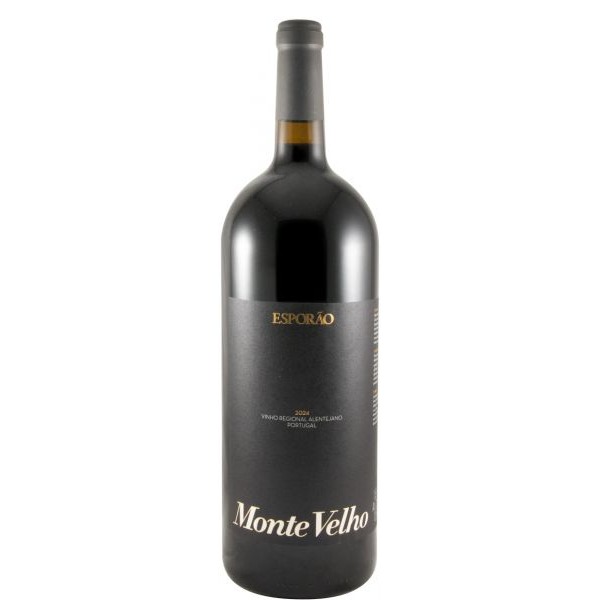 Esporão Monte Velho tinto 1,5L 2024 Garrafa de vinho tinto Esporão Monte Velho 2021 com rótulo preto