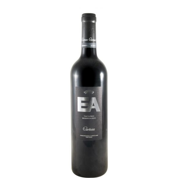 Fundação Eugénio de Almeida EA Reserva tinto 2023 Garrafa de vinho tinto EA Reserva 2015 com rótulo preto e letras prata