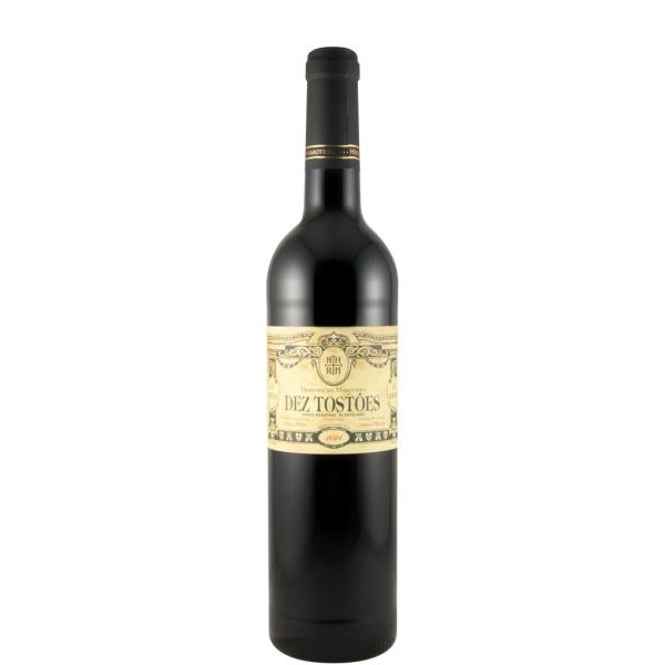 Herdade da Maroteira Dez Tostões tinto 2024 Garrafa de vinho tinto DEZ TOSTÕES com rótulo creme