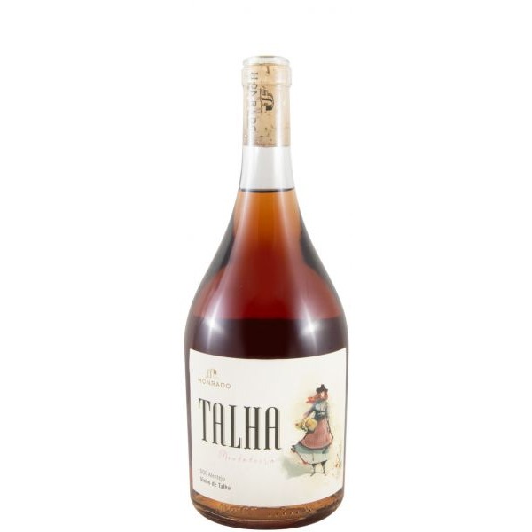 Palhete Honrado Talha Mondadeira 2023 Garrafa de vinho rosé com rótulo branco e rolha