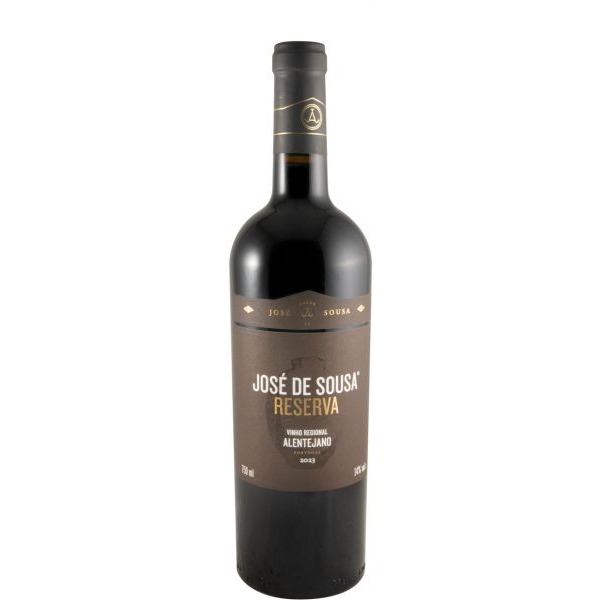 José Maria da Fonseca José de Sousa Reserva tinto 2023 Garrafa de vinho tinto José de Sousa Reserva com rótulo castanho