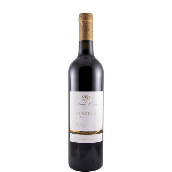 Lima Mayer Reserva tinto 2015 Garrafa de vinho tinto Loma Negra Reserva 2015 com rótulo branco