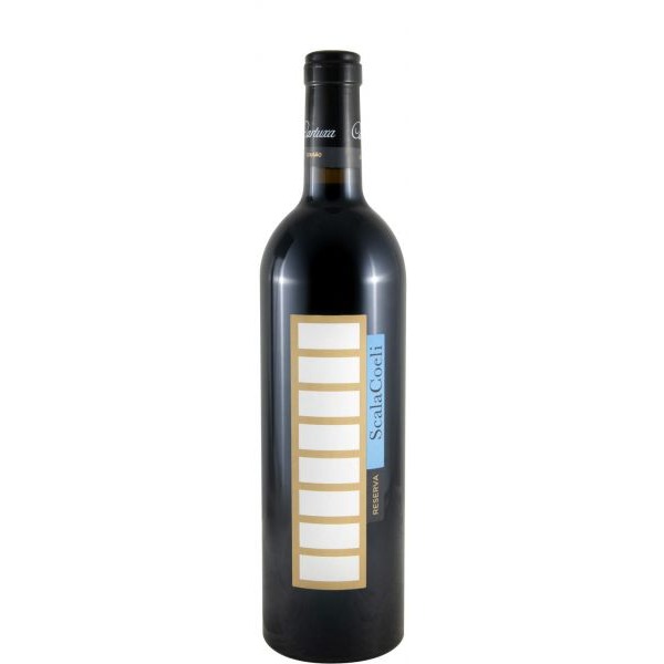 Scala Coeli Sousão Reserva tinto 2020 Garrafa de vinho tinto Scala Coeli reserva com etiqueta branca e dourada