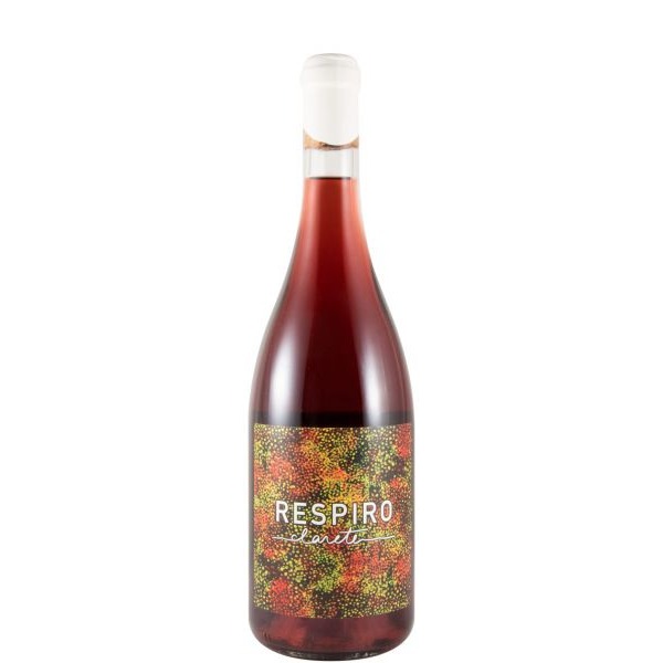 Clarete Respiro 2023 Garrafa de vinho tinto com rótulo colorido e texto RESPIRO tinto.