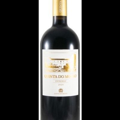 Garrafa de vinho tinto com rótulo branco e tampa dourada