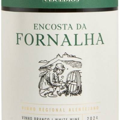 Etiqueta garrafa vinho branco Encosta da Fornalha 2024