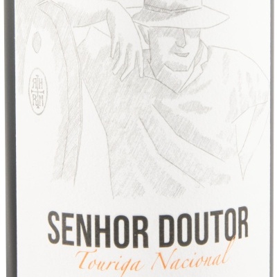 Etiqueta vinho Senhor Doutor Touriga Nacional Reserva 2023 Alentejano