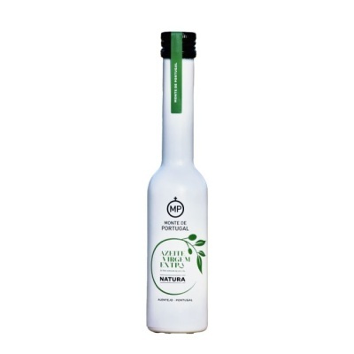 Frasco branco de azeite virgem extra de Monte de Portugal