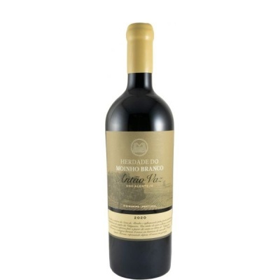 Garrafas de vinho tinto Herdade do Moinho Branco Antão Vaz DOC Alentejo 2020