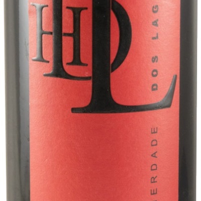 Garrafa de vinho tinto com rótulo vermelho Bio/Organic Herdade dos Lagos Alentejo