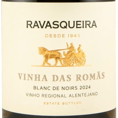 Etiqueta de vinho Ravasqueira Vinha das Romãs 2024 Alentejano