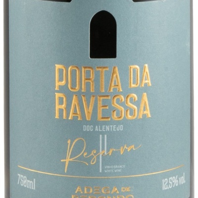 Rótulo de vinho branco Porta da Ravessa Reserva, Alentejo, 750ml, 12,5%