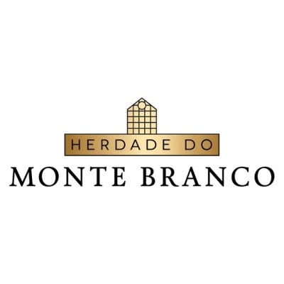 Logótipo HERDADE DO MONTE BRANCO com casa estilizada