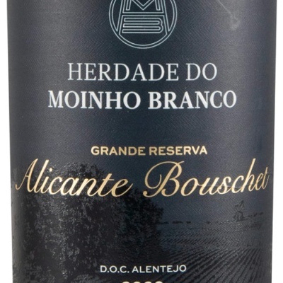 Etiqueta de vinho tinto Herdade do Moinho Branco Alicante Bouschet 2020
