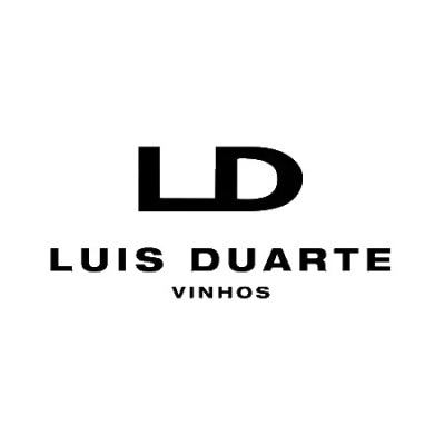 Logótipo preto LD e texto LUIS DUARTE VINHOS em fundo branco