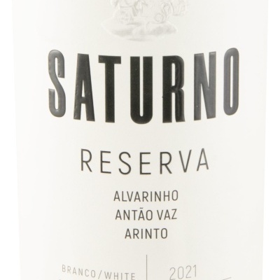 rótulo de vinho branco SATURNO RESERVA 2021 Alentejano