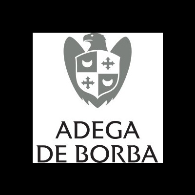 Logótipo de ADEGA DE BORBA com águia e escudo