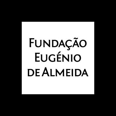 Texto Fundação Eugénio de Almeida em preto sobre fundo branco