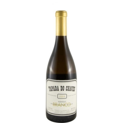 Garrafa de vinho branco TAPADA DO CHAVES 2024 com rótulo branco e tampa dourada