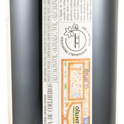 Etiqueta de vinho tinto Tapada de Coelheiros 2020 0,75L 14,5% álcool
