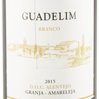 Rótulo de vinho branco Guadelim 2015 D.O.C. Alentejo