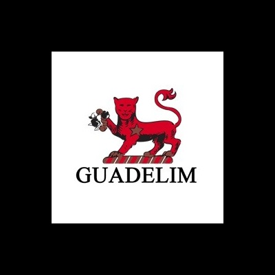 Logótipo com animal vermelho e texto GUADELIM