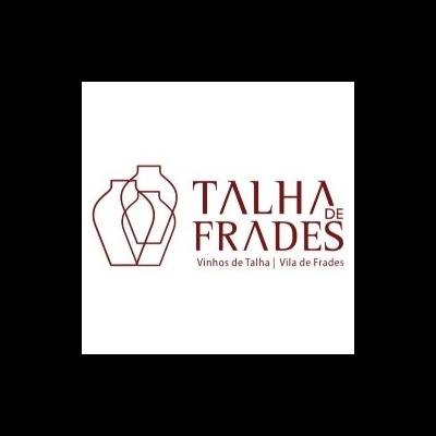 Logótipo da Talha de Frades com desenho de ânforas e texto
