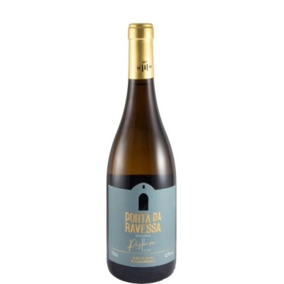 Garrafa de vinho Porta da Ravessa com rótulo azul e cápsula dourada