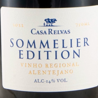 Rótulo de vinho Casa Relvas Sommelier Edition 2022