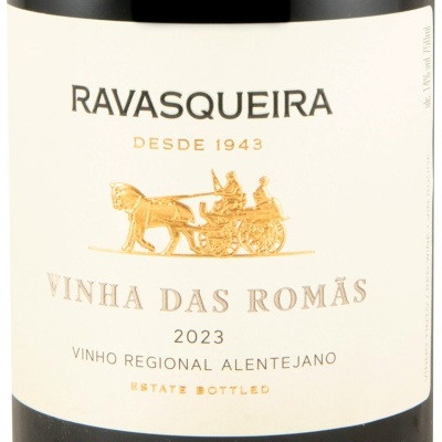 Etiqueta de vinho Ravasqueira Vinha das Romãs 2023
