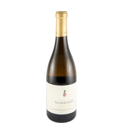 Garrafa de vinho branco SOBROSO RESERVA com cápsula dourada