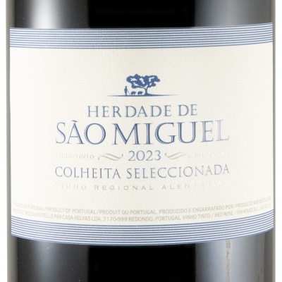 Rótulo de vinho tinto HERDADE DE SÃO MIGUEL 2023 colheita selecionada