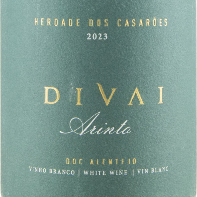 Rótulo de vinho branco Divai Arinto 2023 da Herdade dos Casarões